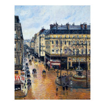 Rue Saint-Honoré l'après-midi Camille Pissarro