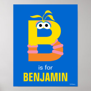Poster Rue Sésame   B est pour Big Bird