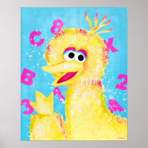 Poster Rue Sésame   Big Bird Waving