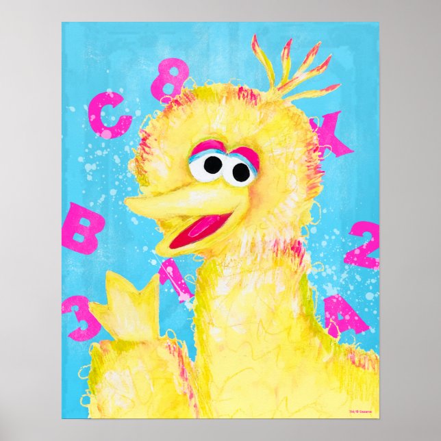 Poster Rue Sésame | Big Bird Waving (Devant)