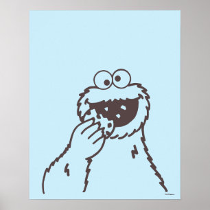 Poster Rue Sésame   Cookie Monster