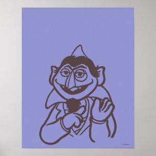 Poster Rue Sésame Count von Bright