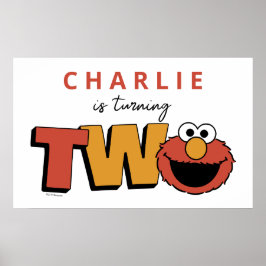 Poster Rue Sésame | Elmo - Deuxième anniversaire