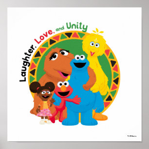 Poster Rue Sésame   Rire, amour et unité