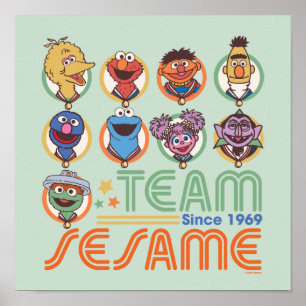 Poster Rue Sésame   Team Sesame depuis 1969