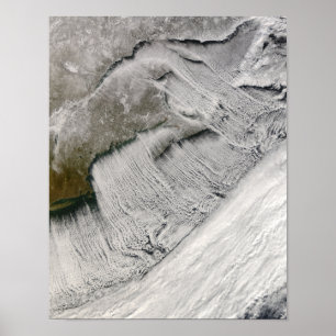 Poster Rues nuageuses au large de la Nouvelle-Angleterre 