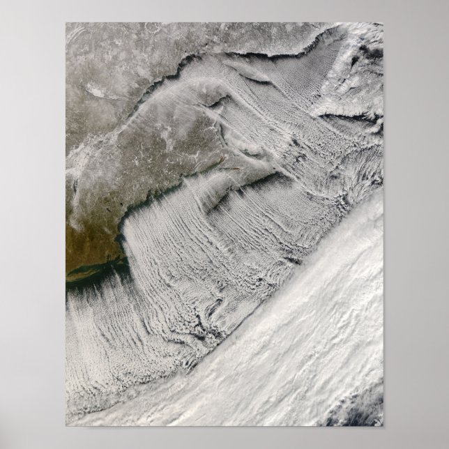 Poster Rues nuageuses au large de la Nouvelle-Angleterre  (Devant)