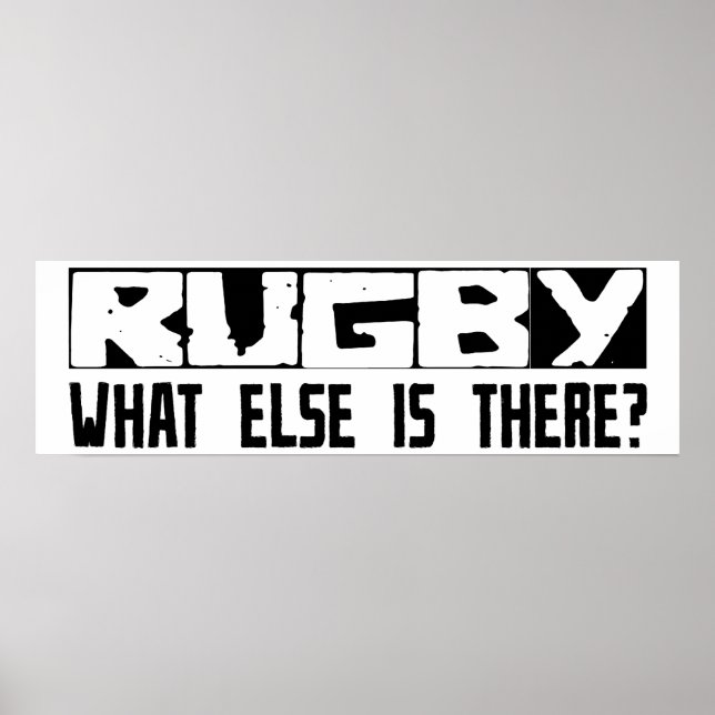 Poster Rugby Qu'Y A-T-Il D'Autre ? (Devant)