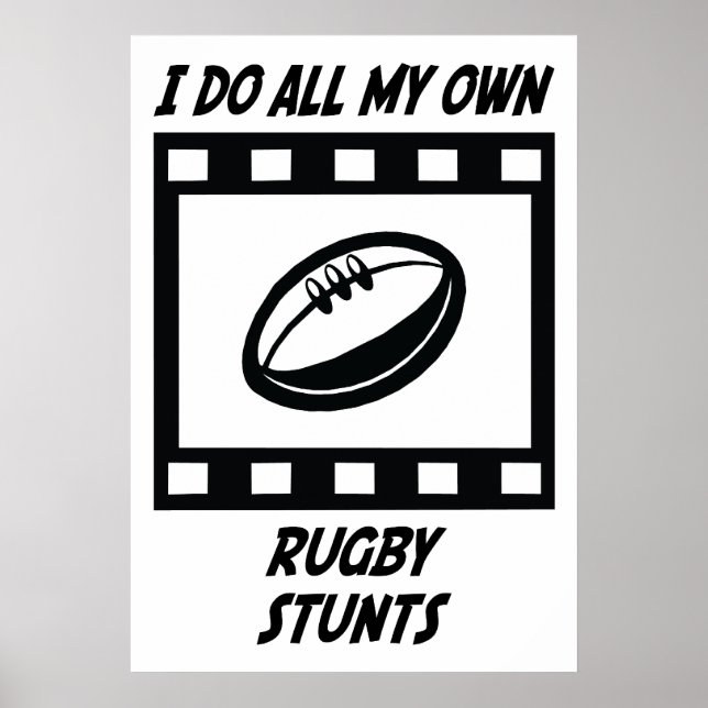 Poster Rugby Stunts (Devant)