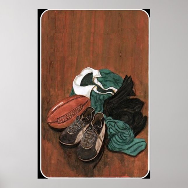 Poster Rugby vintage (Devant)