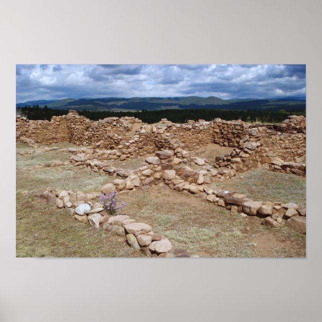 Poster Ruines de Pecos pueblo (Devant)