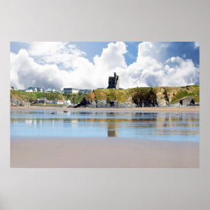 Poster ruines de relections de plage