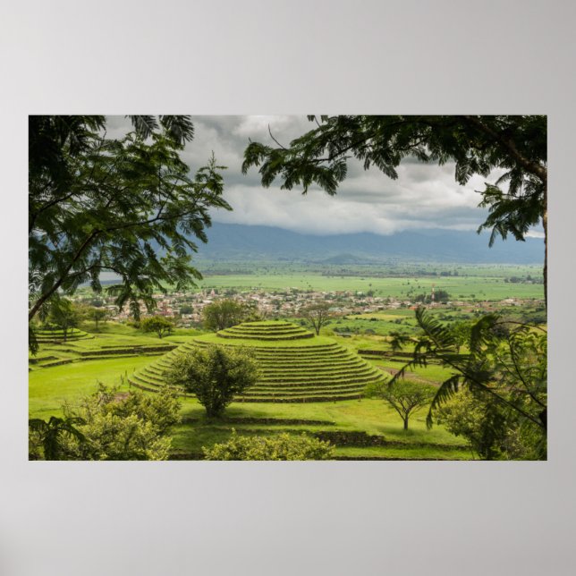 Poster Ruines des Pyramides rondes, Sayulita, Nayarit, Me (Devant)