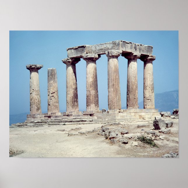 Poster Ruines du Temple d'Apollon, c.550 av. (Devant)