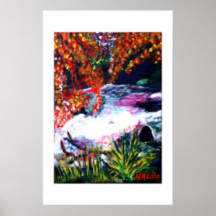 Poster Ruisseau boisé