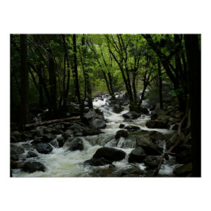 Poster Ruisseau Bridalveil dans le parc national de Yosem