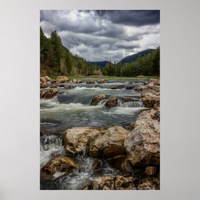 Poster Ruisseau Stormy Spearfish (Devant)