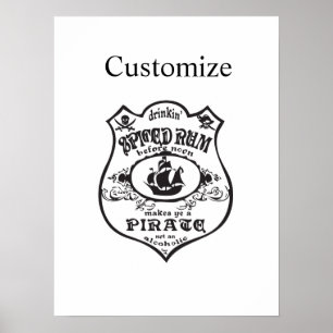 Poster Rum épicé Pirate Boisson Thunder_Cove