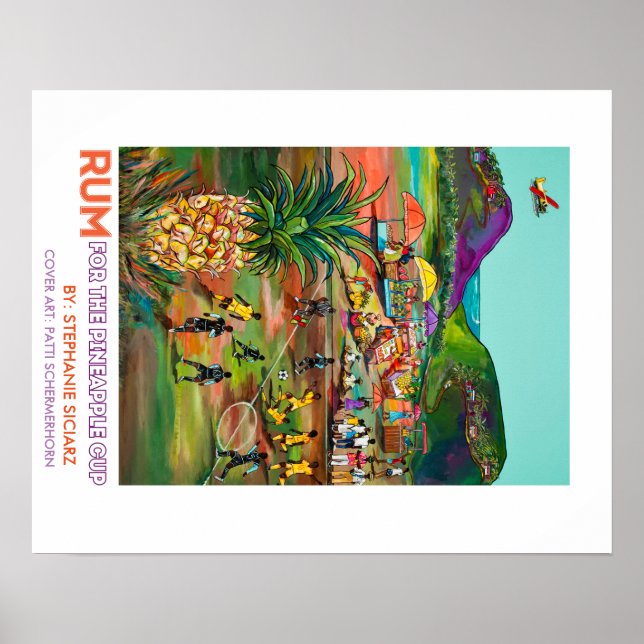 Poster Rum pour la coupe d'ananas (Devant)