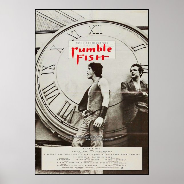 Poster Rumble Fish 1983 (Devant)