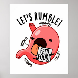 Poster Rumble Funny Stomach Puns