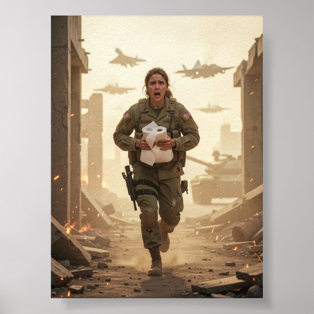 Poster 'Running Through Ruin and Resolve' (Vorne)