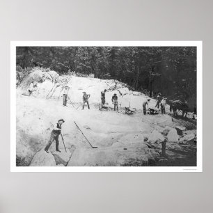 Poster Rupture des roches Alaska 1916