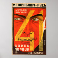 Poster russe avant-gardiste