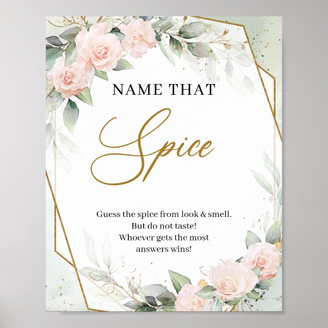 Poster Russe blush rose eucalyptus Nom du jeu Spice (Devant)