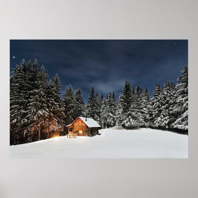 Poster Russe Cabine neige hiver (Devant)