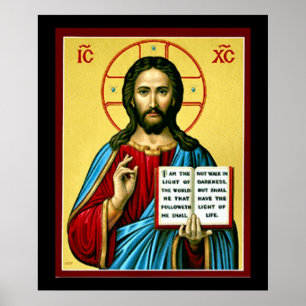 Poster Russe catholique orthodoxe Jésus-Christ Imprimer