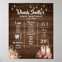 Russe Texas Boots Cowgirl 1er anniversaire Jalon