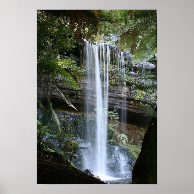Poster Russell Falls, Tasmanie, Australie (Devant)