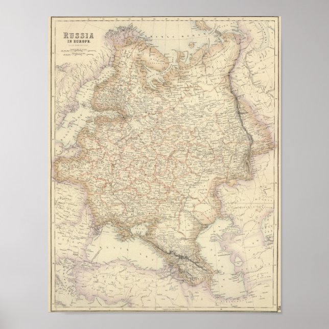 Poster Russie et Europe (Devant)
