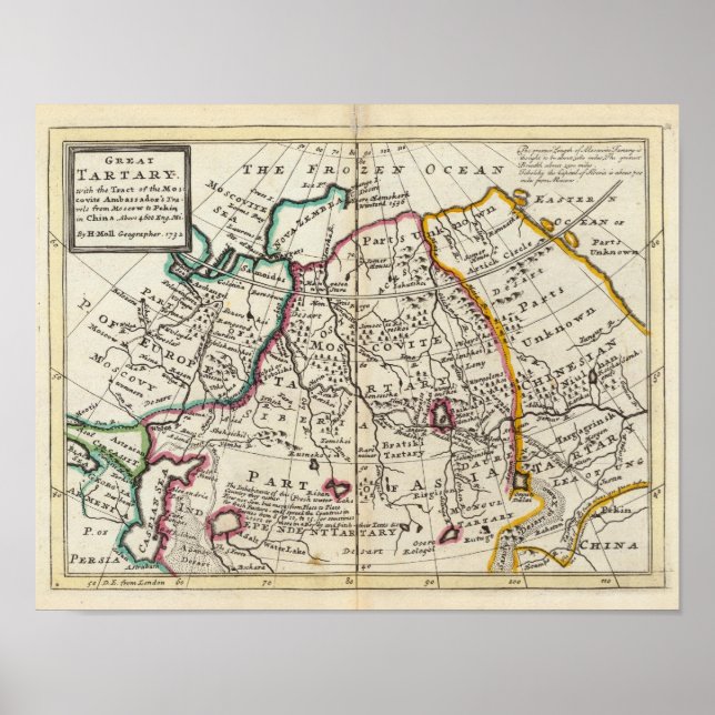 Poster Russie, Kazakhstan, Asie (Devant)