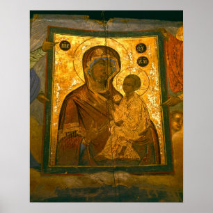 Poster Russie, province de Novgorod, monastère de Tikhvin
