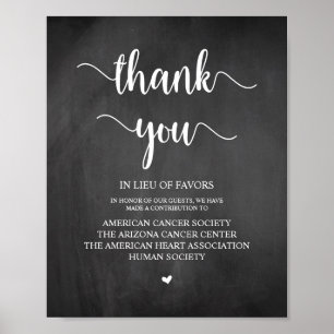 Poster Rustic Chalkboard, Don Mariage, Contribution