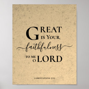 Poster Rustic GREAT EST VOTRE FOI-FULNESS Christian