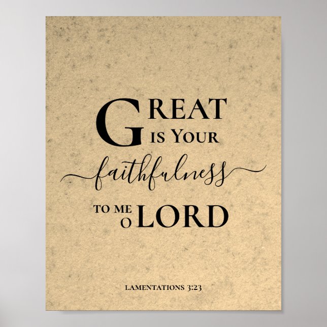 Poster Rustic GREAT EST VOTRE FOI-FULNESS Christian (Devant)