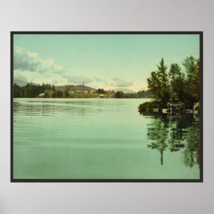 Poster Rustic Lodge et Indian Carry, Upper Saranac Lake