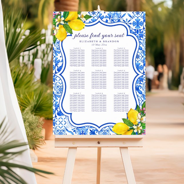 Poster Rustic Mediterranean Wedding with Lemons (Créateur téléchargé)