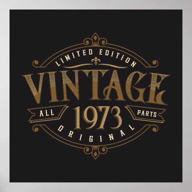 Poster Rustique vintage 1973 (Devant)