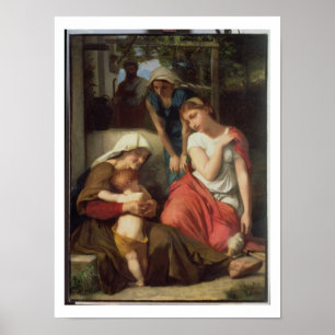 Poster Ruth et Naomi, 1859 (huile sur la toile)