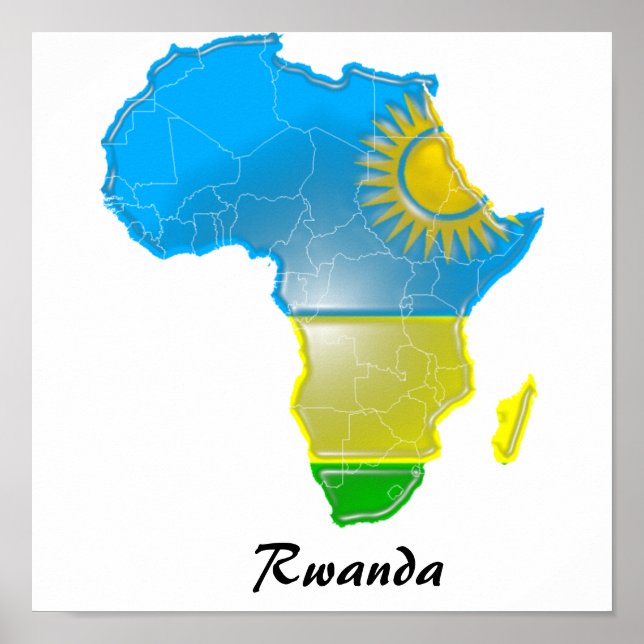 Poster Rwanda, (Devant)