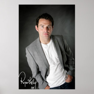 Poster Ryan Kelly Music - Poster- Grey-"Signé"