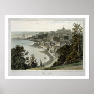 Poster Rye, East Sussex, frais 'A voyage Around et Great 
