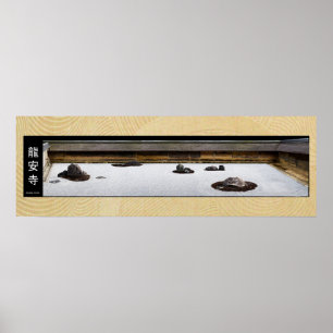 Poster ryoanji japan zen garden