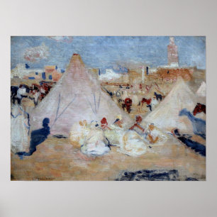 Poster Rysselberghe - Campement au Maroc