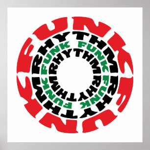 Poster Rythme funk Funk Rhythme funk
