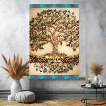 Rythme vintage vibrant de Vibe Tree of Life Citati